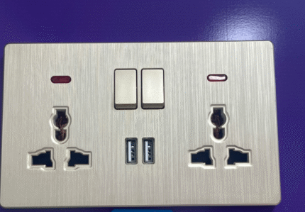2*MF Switch Socket with 2USB(A3-011)
