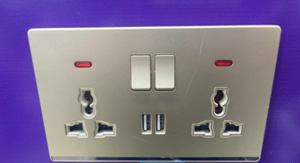 2*MF SWITCH SOCKET WITH 2USB(A4-011)